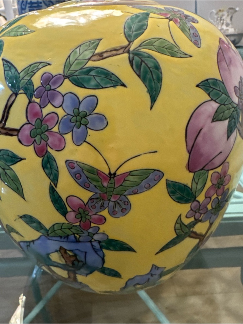 Ginger Jar + lid Qing Qianlong Dynasty, Chinese Large No Damage - Picture 3 of 8